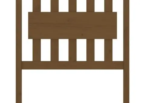 Tăblie de pat, maro miere, 80,5x4x100 cm, lemn masiv de pin - 3/5