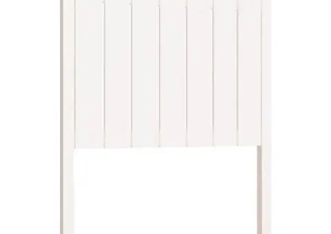 Tăblie de pat, alb, 81x4x110 cm, lemn masiv de pin - 2/5