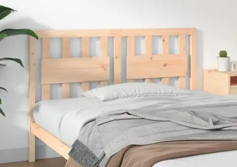 Tăblie de pat, 125,5x4x100 cm, lemn masiv de pin - 1/5