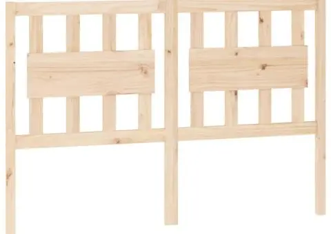 Tăblie de pat, 125,5x4x100 cm, lemn masiv de pin - 2/5