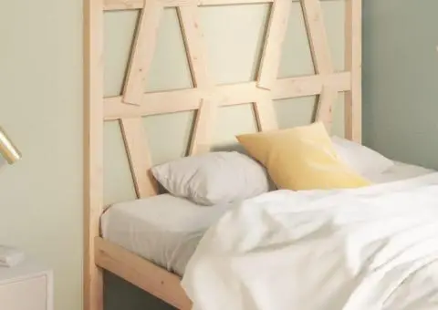 Tăblie de pat, 106x4x100 cm, lemn masiv de pin - 1/5