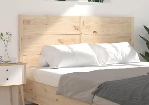 Tăblie de pat, 206x4x100 cm, lemn masiv de pin - 4/5