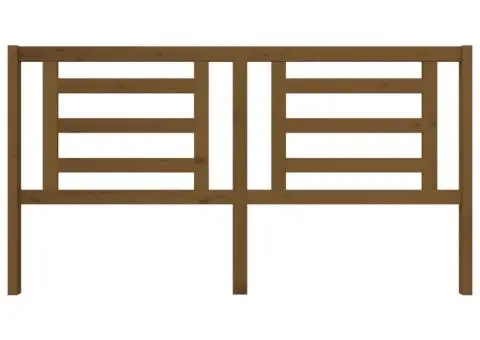 Tăblie de pat, maro miere, 186x4x100 cm, lemn masiv de pin - 3/5