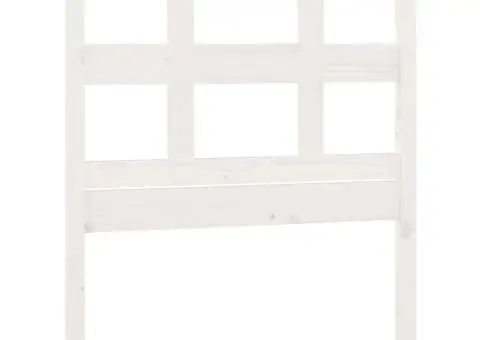 Tăblie de pat, alb, 95,5x4x100 cm, lemn masiv de pin - 2/5