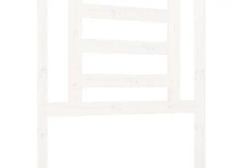 Tăblie de pat, alb, 81x4x100 cm, lemn masiv de pin - 2/5