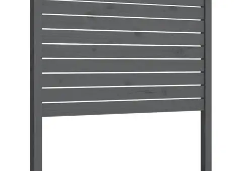 Tăblie de pat, gri, 81x4x100 cm, lemn masiv de pin - 2/5