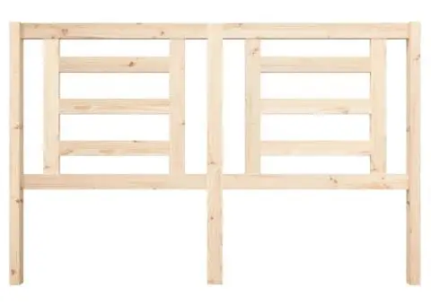 Tăblie de pat, 156x4x100 cm, lemn masiv de pin - 4/5