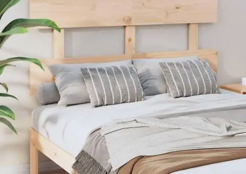 Tăblie de pat, 164x3x81 cm, lemn masiv de pin - 1/5