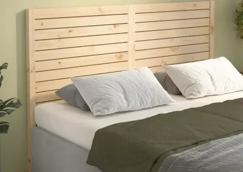 Tăblie de pat, 206x4x100 cm, lemn masiv de pin - 4/5