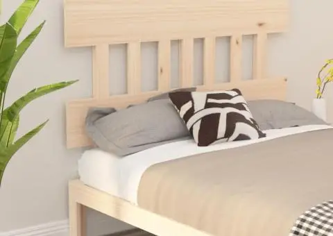 Tăblie de pat, 163,5x3x81 cm, lemn masiv de pin - 1/5