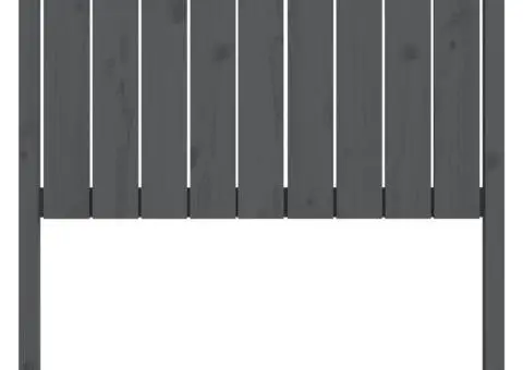 Tăblie de pat gri 95,5x4x100 cm Lemn masiv de pin - 4/5