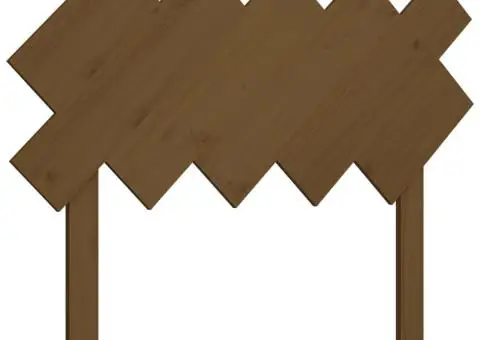 Tăblie de pat, maro miere, 104x3x80,5 cm, lemn masiv de pin - 2/5