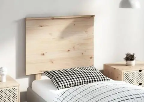 Tăblie de pat, 79x6x82,5 cm, lemn masiv de pin - 1/5