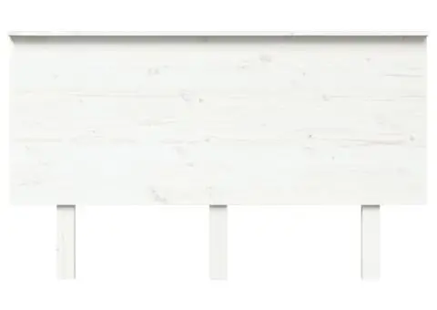 Tăblie de pat, alb, 139x6x82,5 cm, lemn masiv de pin - 3/5