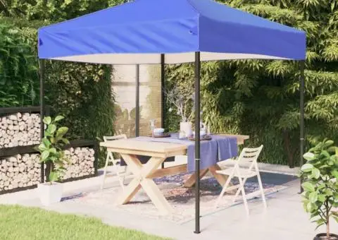 Cort pliabil pentru petrecere, albastru, 2x2 m - 1/5