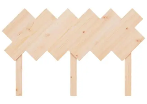 Tăblie de pat, 132x3x81 cm, lemn masiv de pin - 4/5