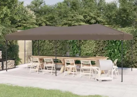 Cort pliabil pentru petreceri, gri taupe, 3x6 m - 1/5