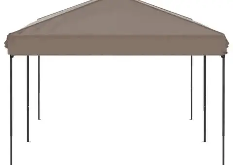 Cort pliabil pentru petreceri, gri taupe, 3x6 m - 4/5