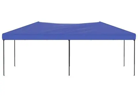 Cort pliabil pentru petreceri, albastru, 3x6 m - 3/5