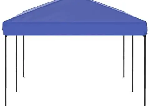 Cort pliabil pentru petreceri, albastru, 3x6 m - 4/5