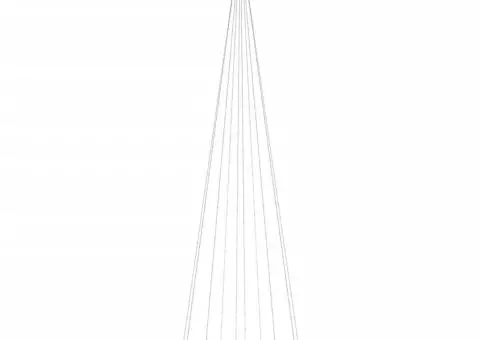 Brad de Crăciun pe catarg, 310 LED-uri, alb rece, 300 cm - 3/5