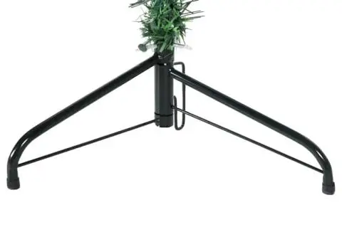 Jumătate brad de Crăciun subțire cu suport, verde, 210 cm - 5/5