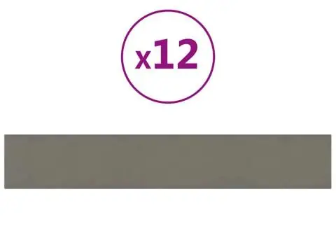 Panouri de perete 12 buc. gri deschis 90x15 cm catifea 1,62 m² - 2/5