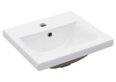 Cadru lavoar baie cu chiuvetă încorporată, negru, fier - 5/5