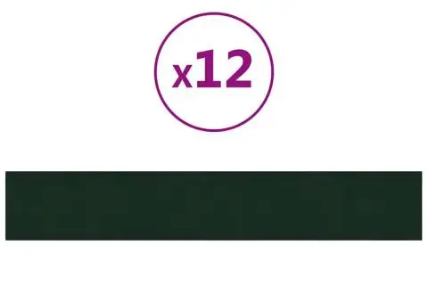 Panouri de perete 12 buc. verde închis 90x15 cm catifea 1,62 m² - 2/5