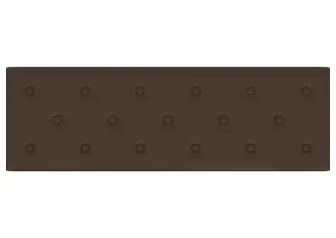 Panouri de perete 12 buc. maro 90x30 cm piele ecologică 3,24 m² - 5/5