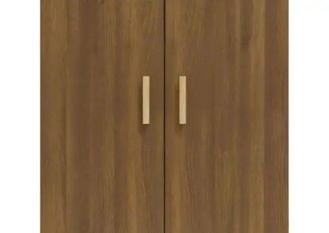 Servantă, stejar maro, 70x34x90 cm, lemn prelucrat - 3/5