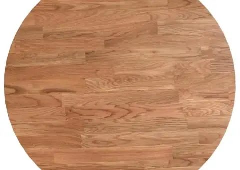 Blat de masă rotund maro deschis Ø40x1,5 cm lemn stejar tratat - 2/4