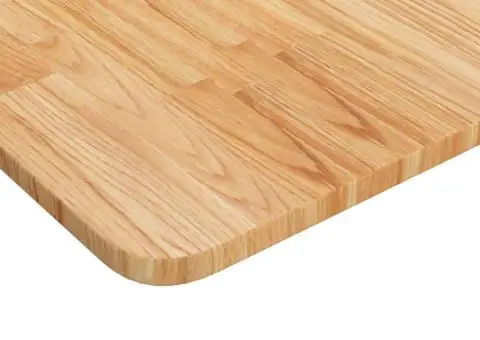 Blat de baie, maro deschis, 100x50x1,5 cm, lemn masiv tratat - 3/4