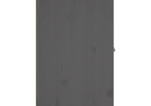 Dulap, gri, 65,5x40x75 cm, lemn masiv de pin - 5/5