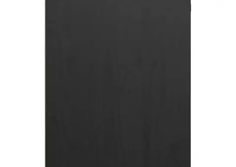 Birou, negru, 95x50x75 cm, lemn masiv de pin - 5/5