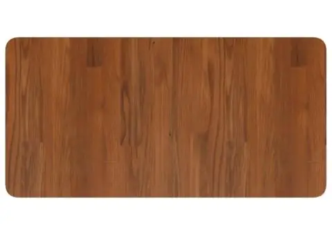 Blat de baie, maro închis, 80x40x1,5 cm, lemn masiv tratat - 2/4