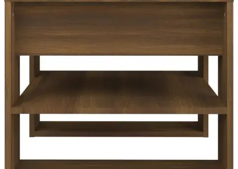 Măsuță de cafea, stejar maro, 55,5x55x45 cm, lemn prelucrat - 4/5