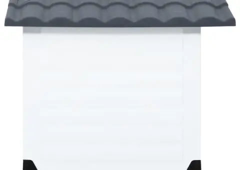 Cușcă de câini, gri, 90,5x68x66 cm, polipropilenă - 3/5