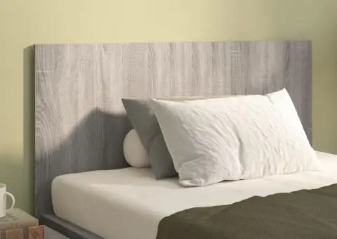 Tăblie de pat, gri sonoma, 120x1,5x80 cm, lemn compozit - 1/5