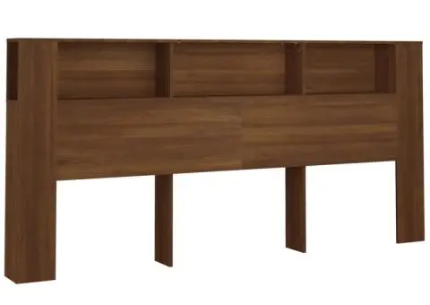 Dulap tăblie, stejar maro, 220x18,5x104,5 cm - 2/5