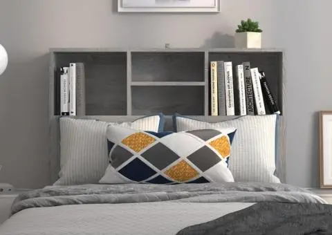 Dulap tăblie, gri sonoma, 100x19x103,5 cm - 3/5