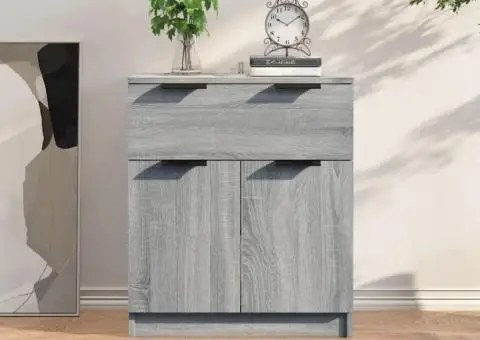 Dulap, sonoma gri, 60x30x70 cm, lemn prelucrat - 1/5