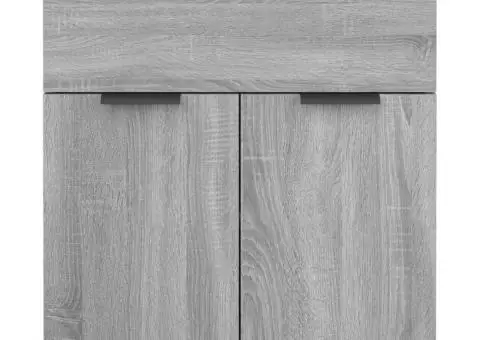 Dulap, sonoma gri, 60x30x70 cm, lemn prelucrat - 5/5