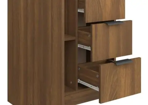 Dulap, stejar maro, 60x30x70 cm, lemn prelucrat - 5/5