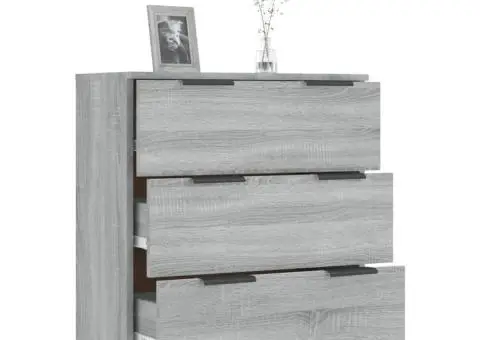 Dulap, sonoma gri, 60x30x70 cm, lemn prelucrat - 4/5
