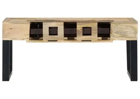 Măsuță de cafea stil casetă, 100x52x45 cm, lemn masiv de mango - 4/5