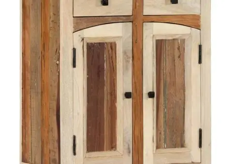 Dulap lateral, 60 x 30 x 75 cm, lemn masiv reciclat - 1/5