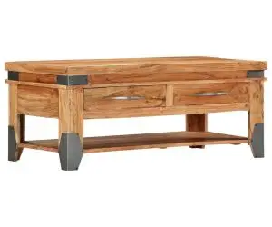 Măsuță de cafea, 110x52x45 cm, lemn masiv de acacia