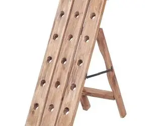 vidaXL Suport de vin pentru 15 sticle 26x50x70 cm lemn masiv de mahon