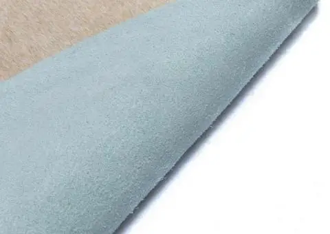 Covor din piele de vacă naturală, bej, 150 x 170 cm - 4/5